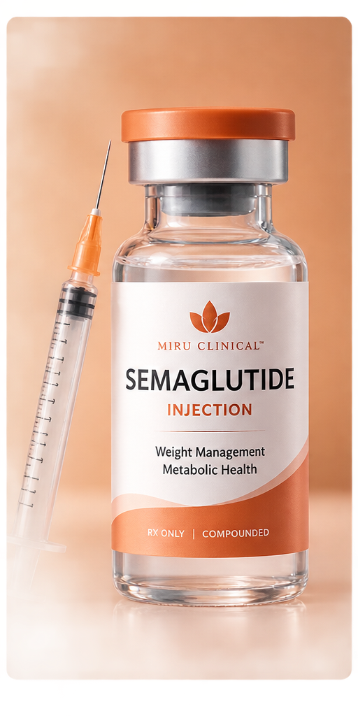 Miru Clinical Semaglutide injection vial